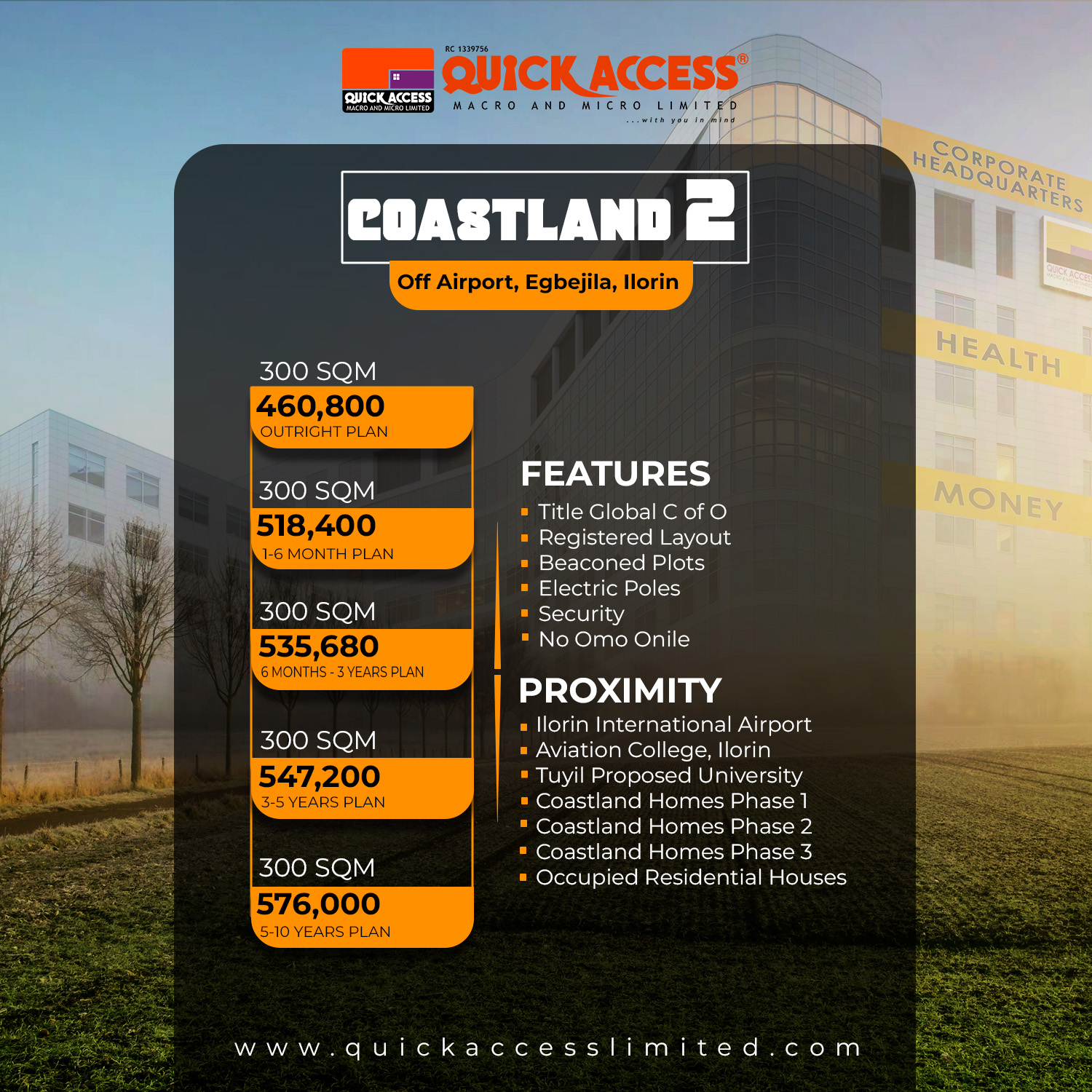 Coastland 2 Plot 50 (300 SQM) 